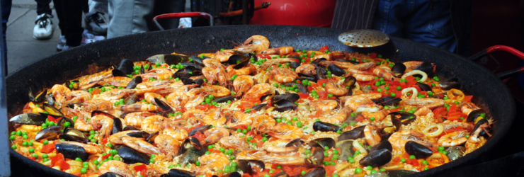 Spanish Night with paella and live music on the terrace in Drongen